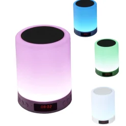 Réveil lampe LED enceinte Bluetooth