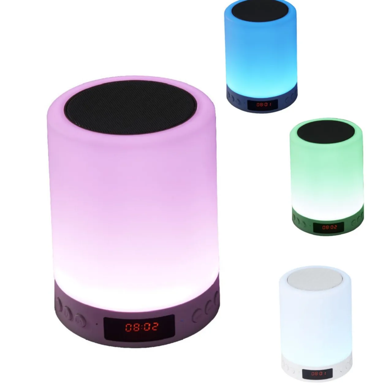 Réveil lampe LED enceinte Bluetooth
