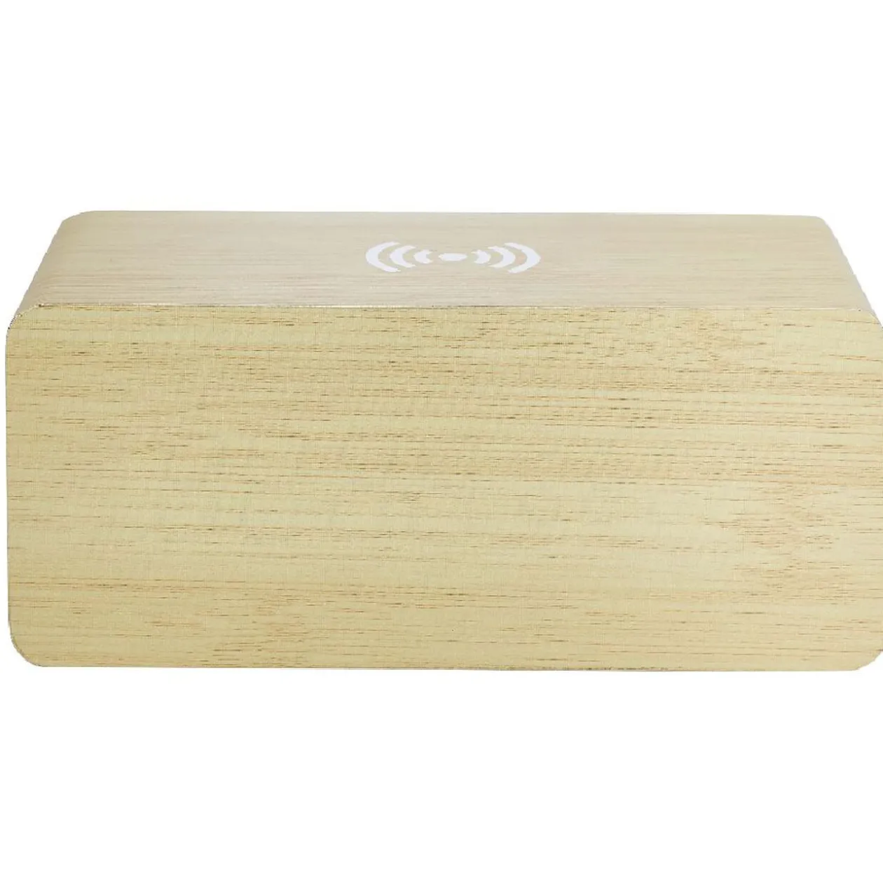 Réveil rectangulaire bois naturel