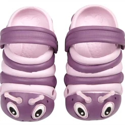 Sabot enfant chenille violet et rose T26/29
