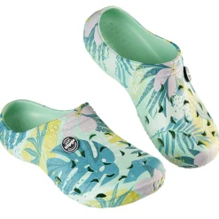 Sabot Hipps enfant été vert et blanc 28/29