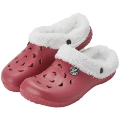 Sabot Hipps fourré femme hiver rouge bordeaux 40/41