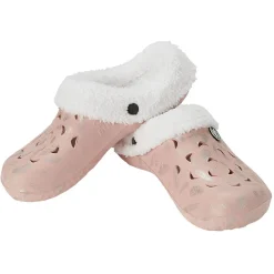 Sabot Hipps fourré femme hiver rose argenté 38/39