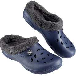 Sabot Hipps fourré gris et bleu uni 42/43