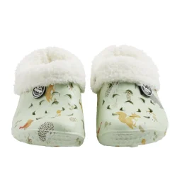 Sabots enfant Hipps fourrés bleu ciel motifs animaux T26/27