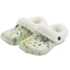 Sabots enfant Hipps fourrés bleu ciel motifs animaux T26/27