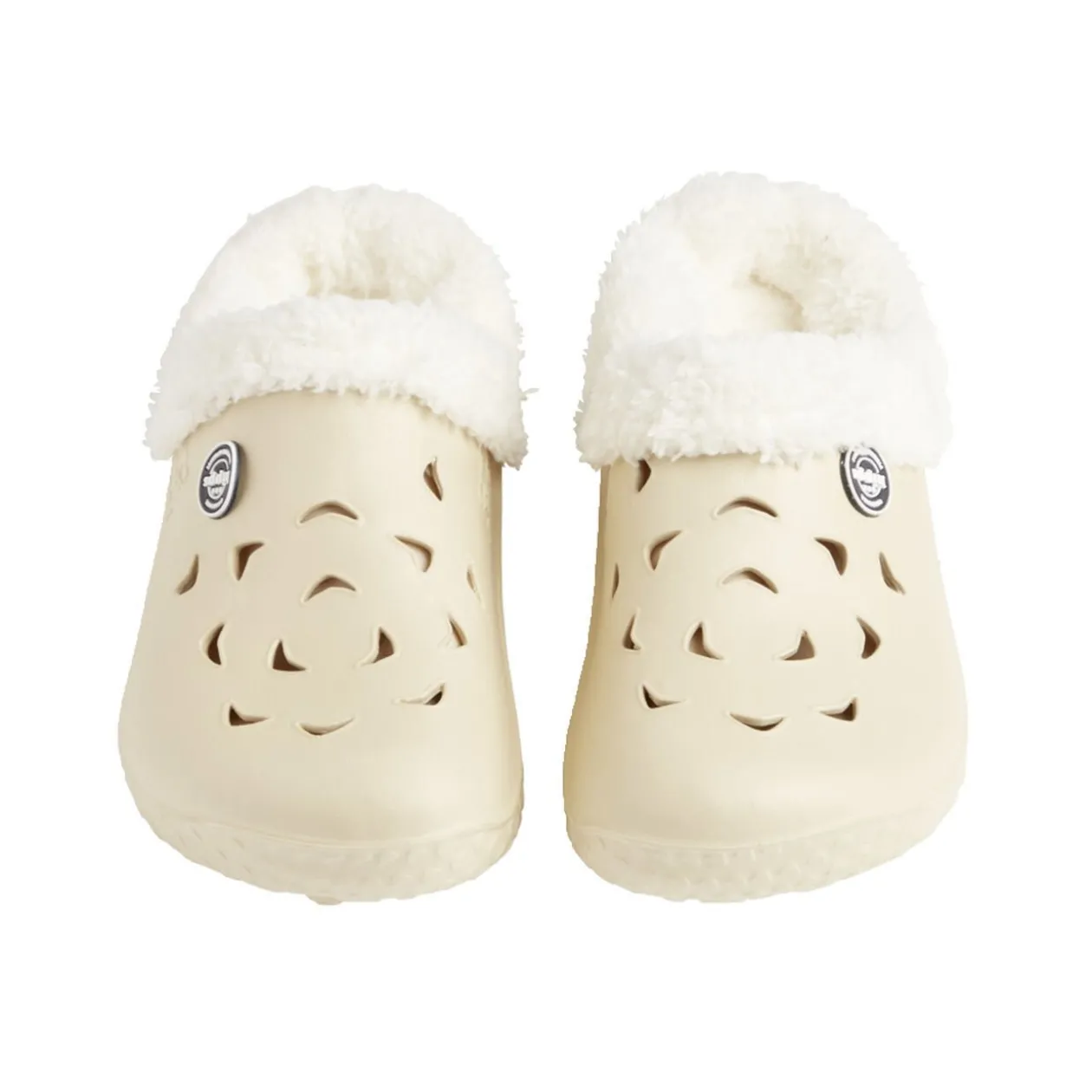 Sabots femme Hipps fourrés blanc crème T40/41