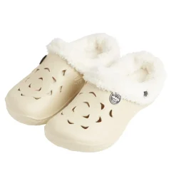 Sabots femme Hipps fourrés blanc crème T36/37