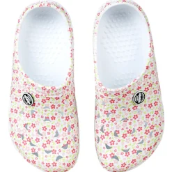 Sabots Hipps Femme imprimé fleurs rose vert T36/40