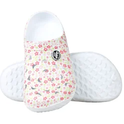 Sabots Hipps Femme imprimé fleurs rose vert T36/40