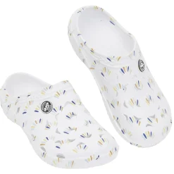 Sabots Hipps Femme plastique blanc motif tricolore T38/39