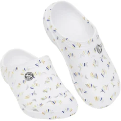 Sabots Hipps Femme plastique blanc motif tricolore T40/41