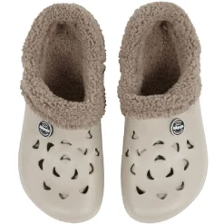 Sabots Hipps fourrés femme beige taupe