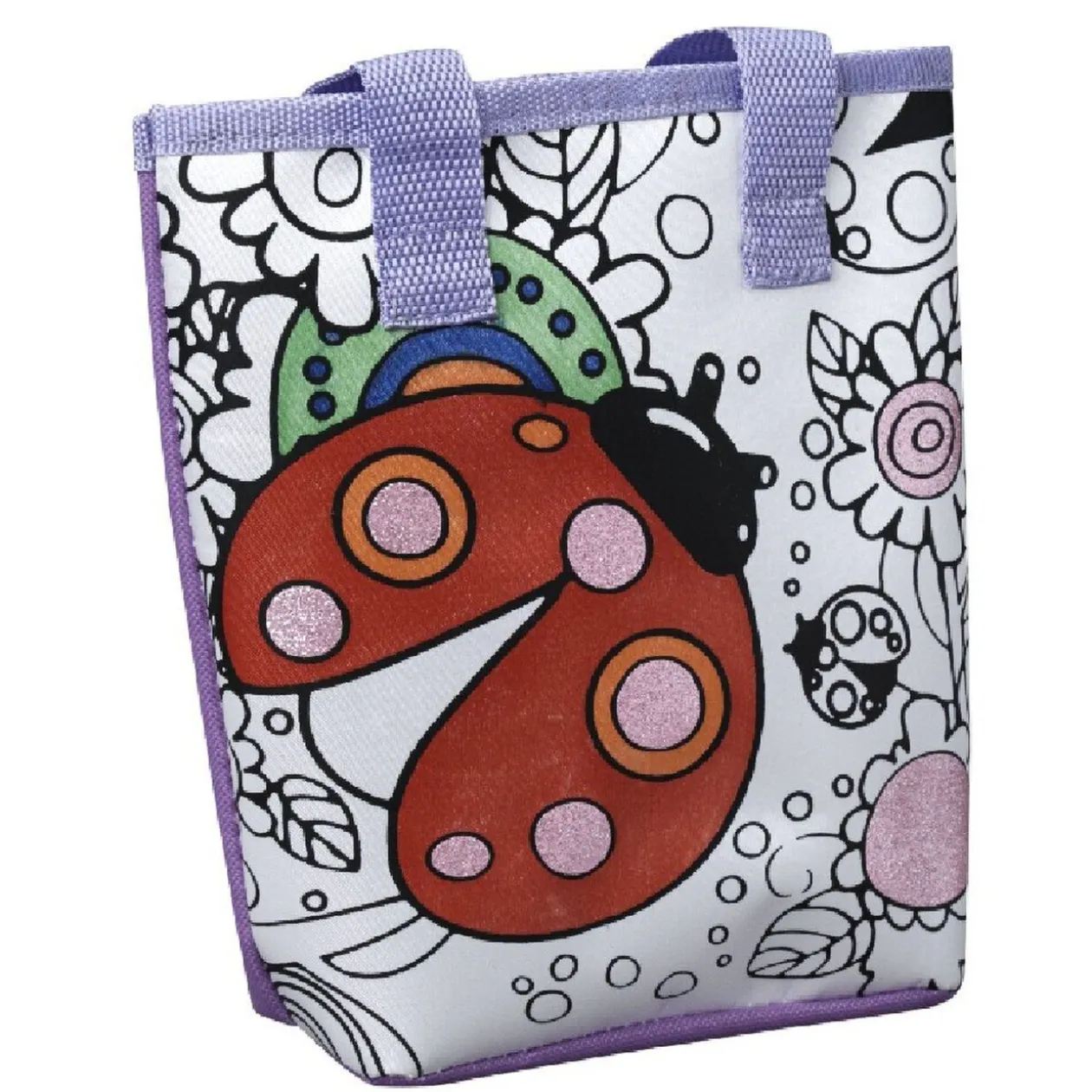 Sac à colorier coccinelle