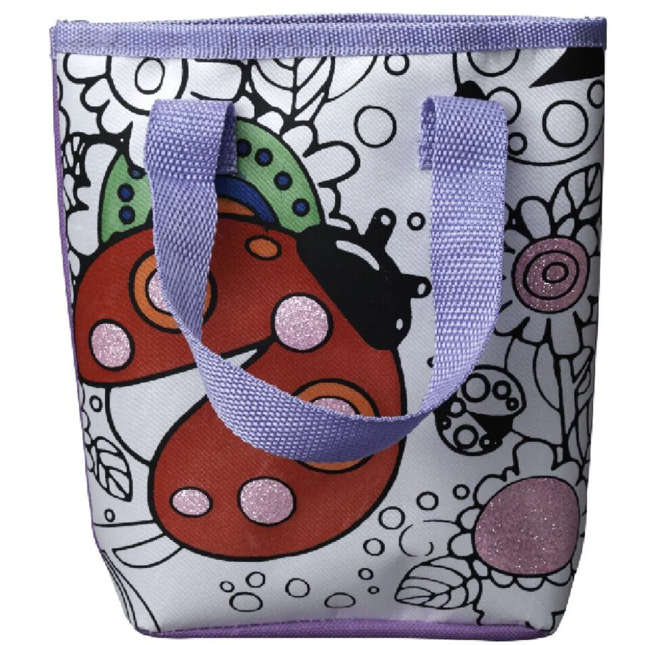 Sac à colorier coccinelle