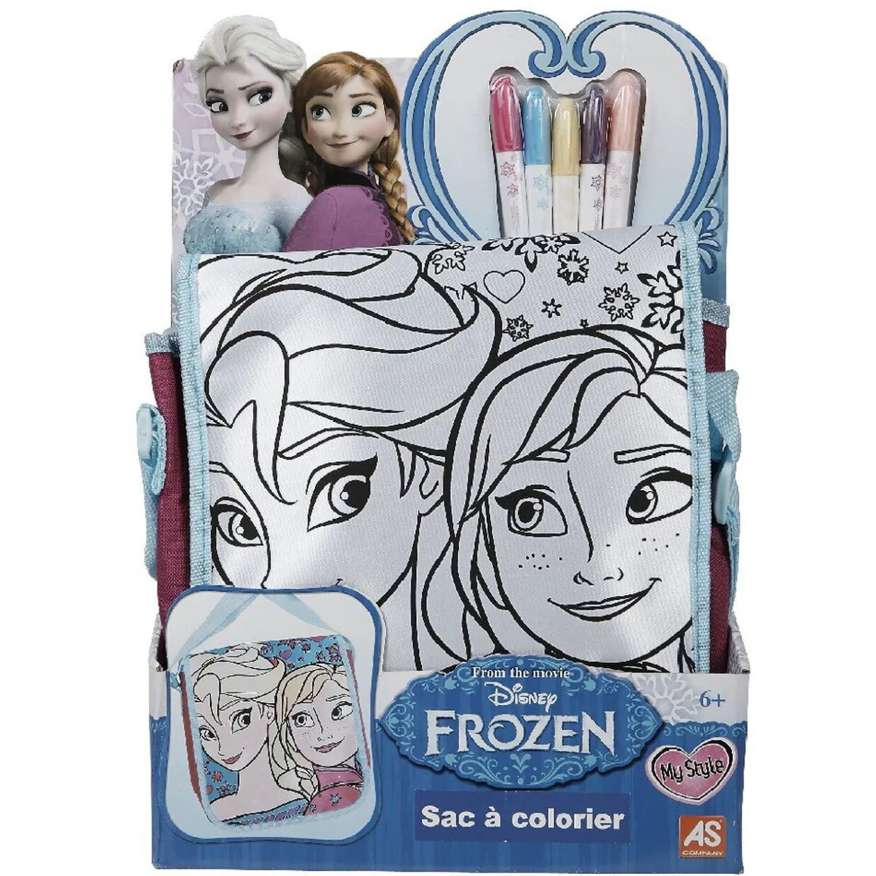 Sac à colorier Reine des neiges