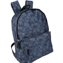 Sac à dos à design camouflage bleu