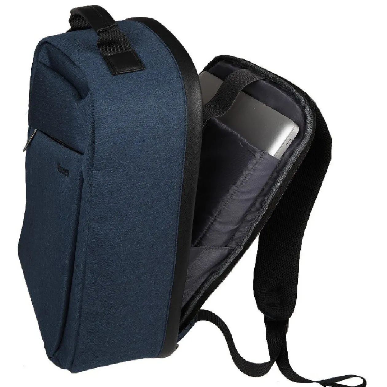Sac à dos antivol avec port USB intégré uni bleu