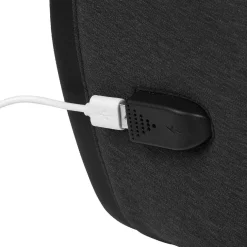 Sac à dos antivol avec port USB intégré uni gris