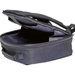 Sac à dos antivol turquoise et gris