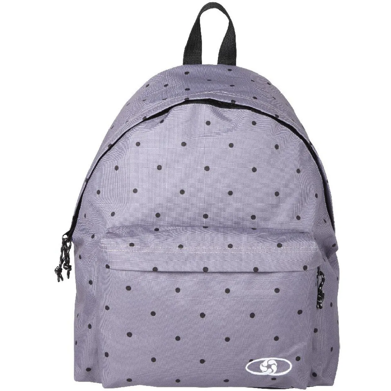 Sac à dos gris à pois noirs