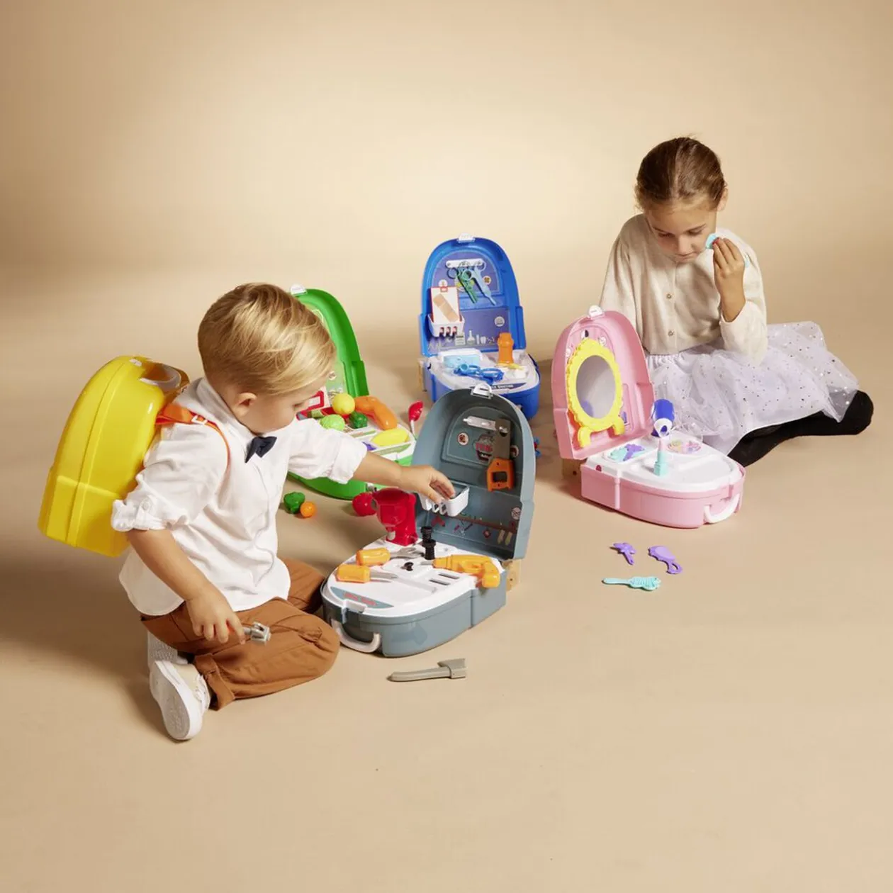 Sac à dos jouet enfant bricoleur 18 pièces