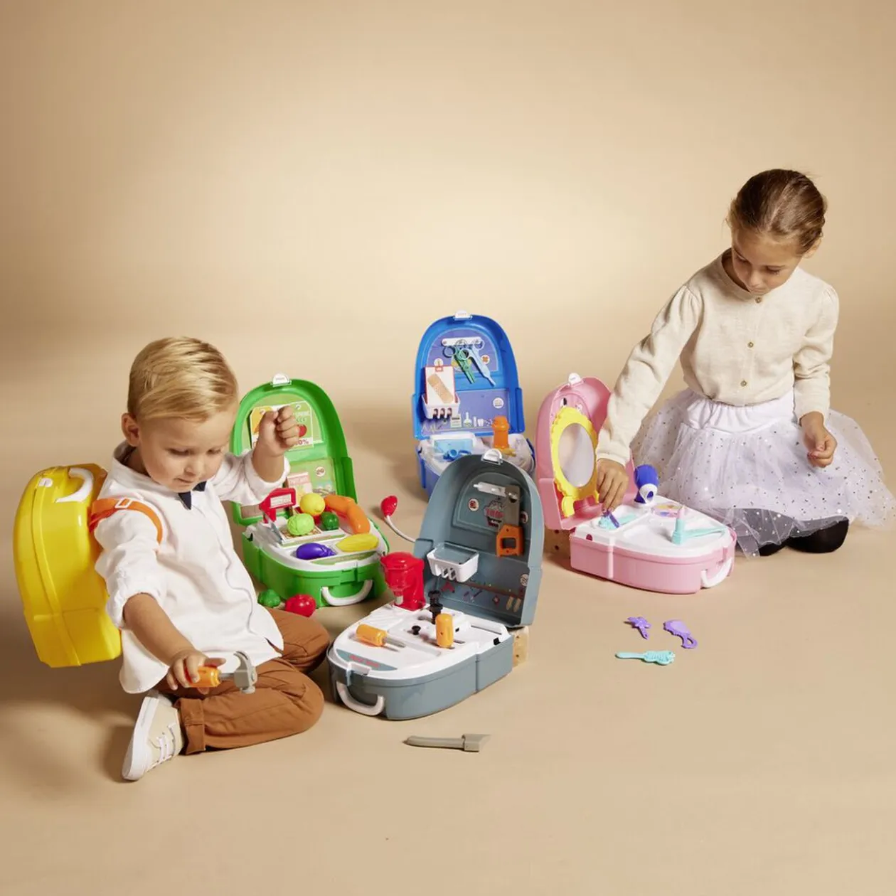 Sac à dos jouet enfant bricoleur 18 pièces