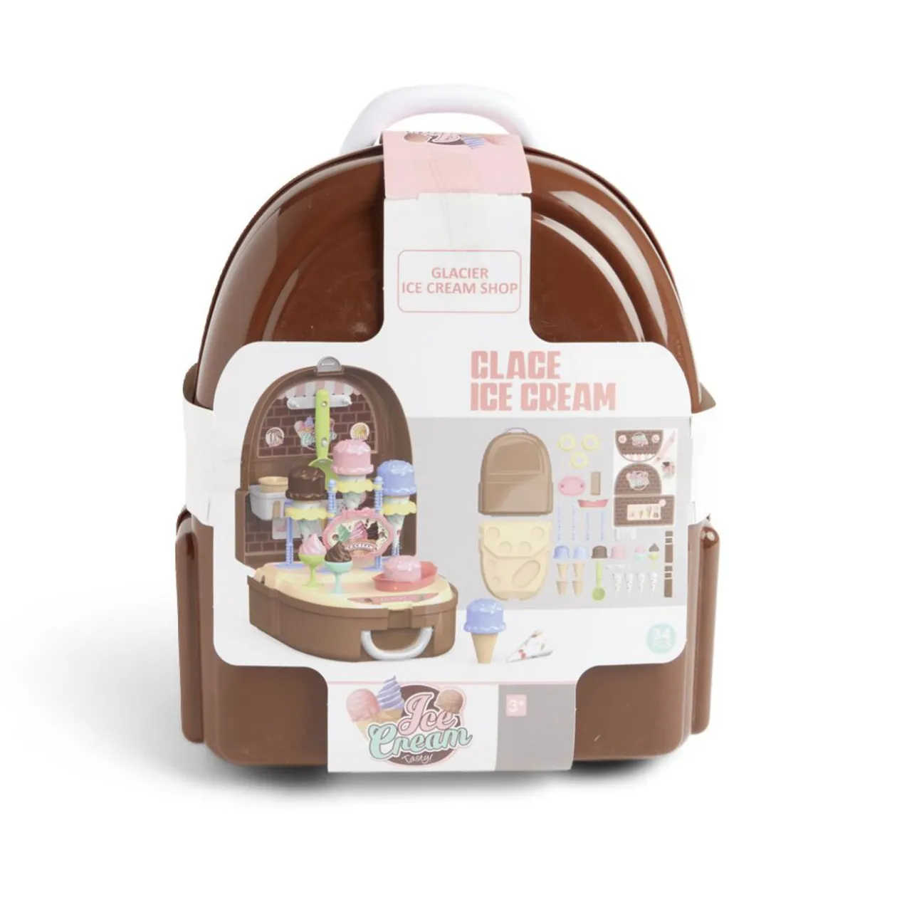 Sac à dos jouet enfant glacier 34 pièces