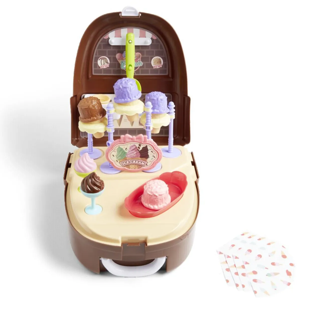 Sac à dos jouet enfant glacier 34 pièces