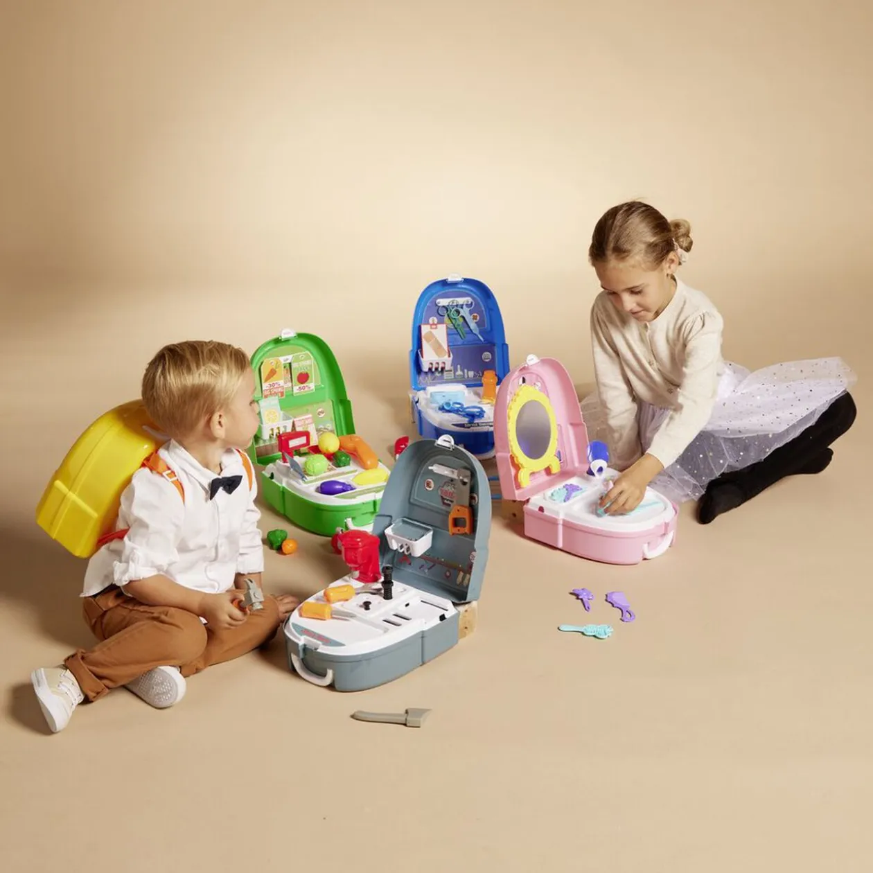 Sac à dos jouet enfant princesse 19 pièces