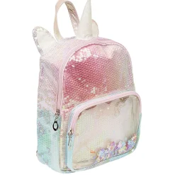 Sac à dos licorne sequin rose