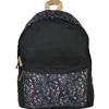 Sac à dos noir design fleur
