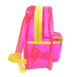 Sac à dos OMG rose et jaune transparent