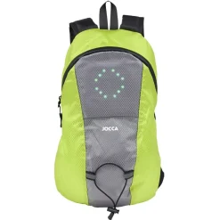 Sac à dos signalétique LED vert et gris