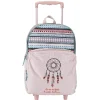 Sac à dos trolley primaire rose design attrape rêve