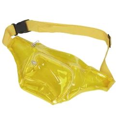 Sac banane jaune transparent en pvc