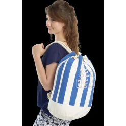 Sac de plage beige et bleu Beach