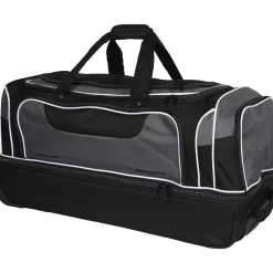 Sac de voyage à roulettes noir et gris