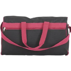 Sac de voyage week end noir et framboise