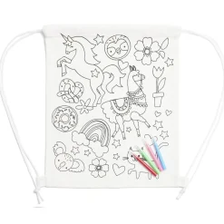 Sac en tissu à colorier