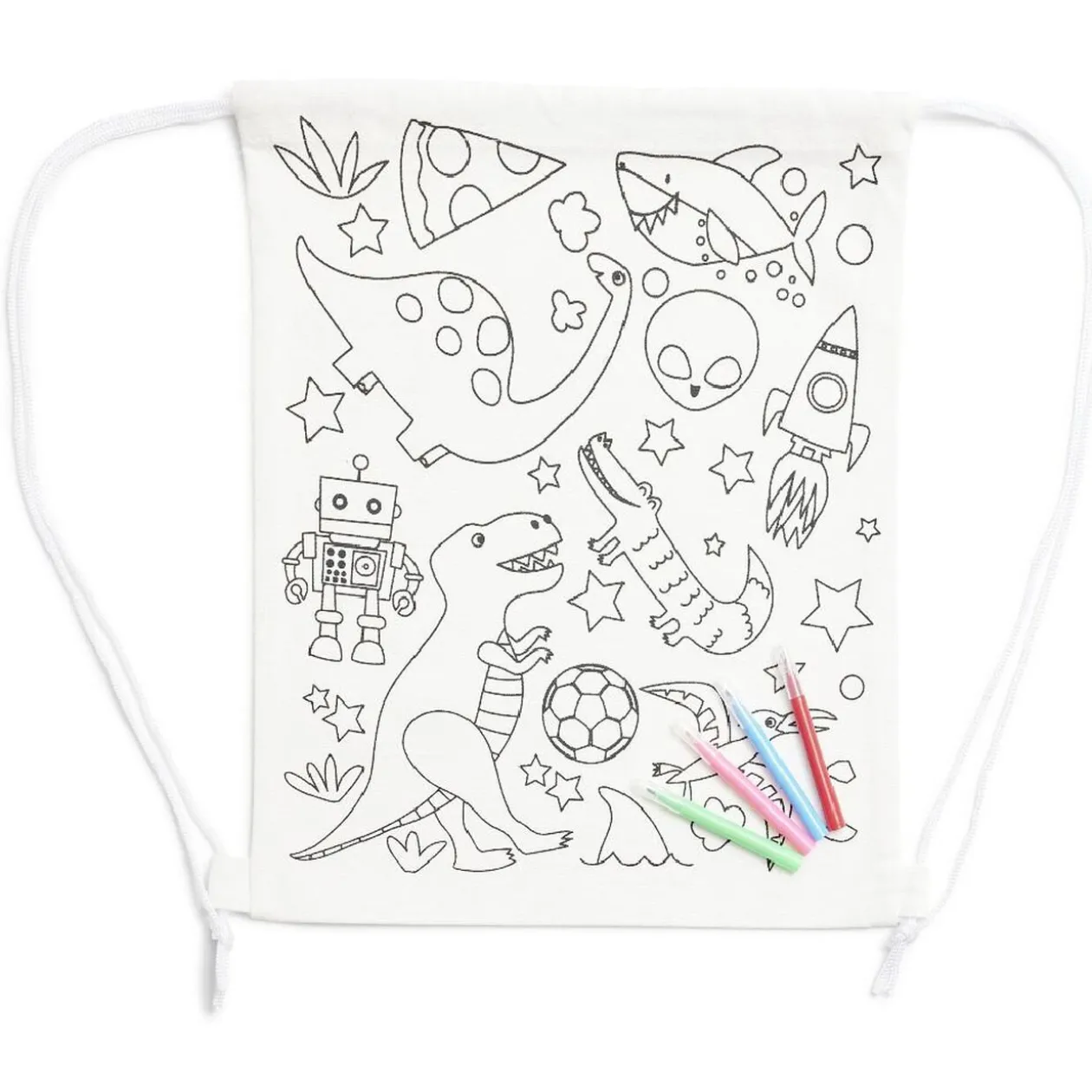 Sac en tissu à colorier