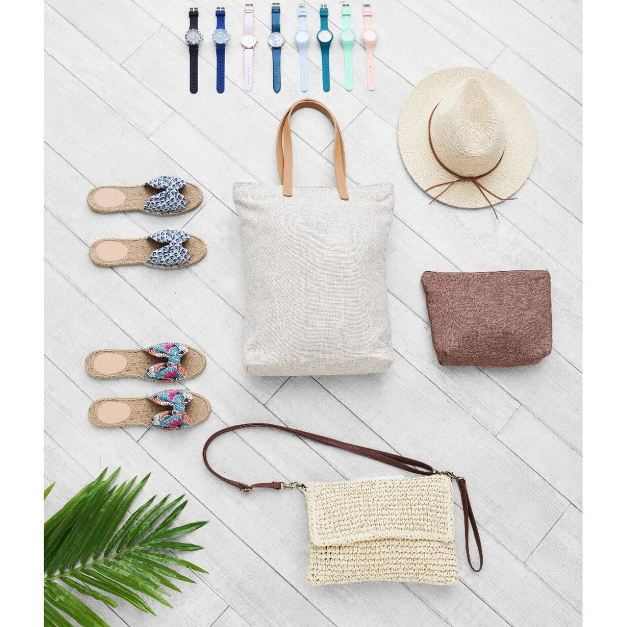 Sac pochette porté croisé matière naturelle