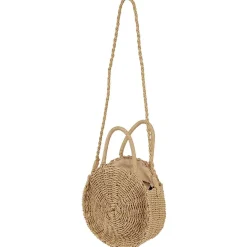 Sac rond en paille tressé Ø 26 cm