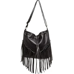 Sac seau frange noir