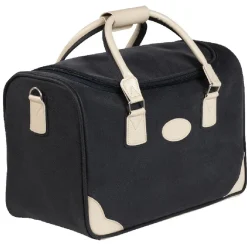 Sac week end noir et beige