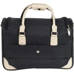 Sac week end noir et beige