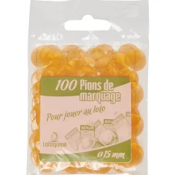 Sachet de 100 pions de loto Ø 15mm
