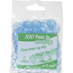 Sachet de 100 pions de loto Ø 15mm