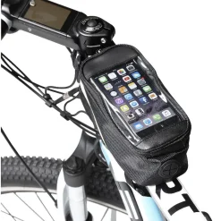 Sacoche vélo avec support smartphone