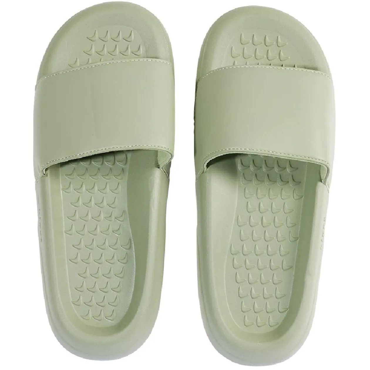 Sandales claquettes plastique vert uni T38/39